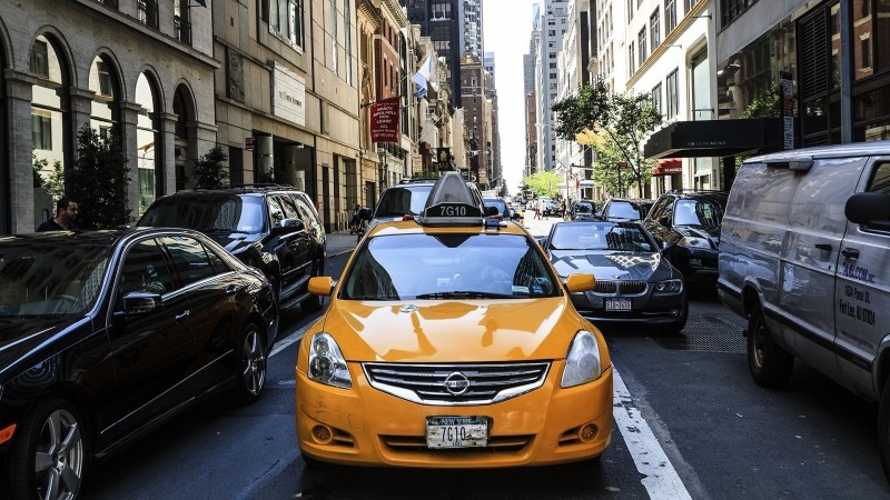 visão frontal de um carro