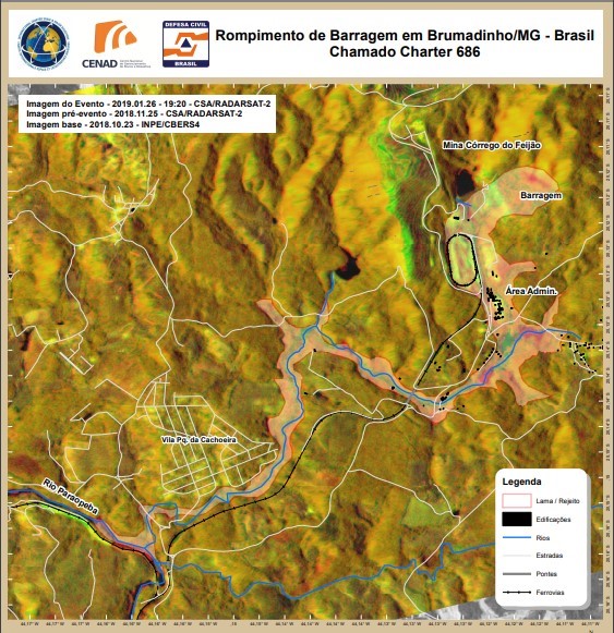 Desastre ambiental causado pelo Rompimento da Barragem de Feijao em Brumadinho