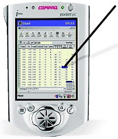 Software LogMate da Surpac Minex Group(SMG) em handheld. Fonte: ResearchGate