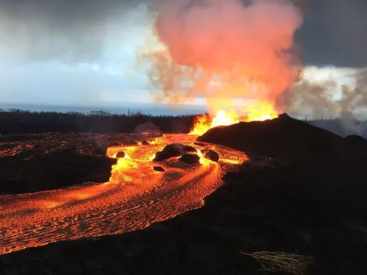 Erupção Vulcânica Havaiana