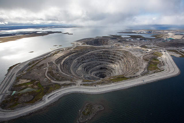 Imagem tirada da Diavik, umas das maiores minas do mundo.
