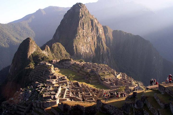 Visão aérea de Machu Picchu